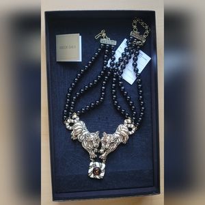 Heidi Daus Two Leopards Necklace.